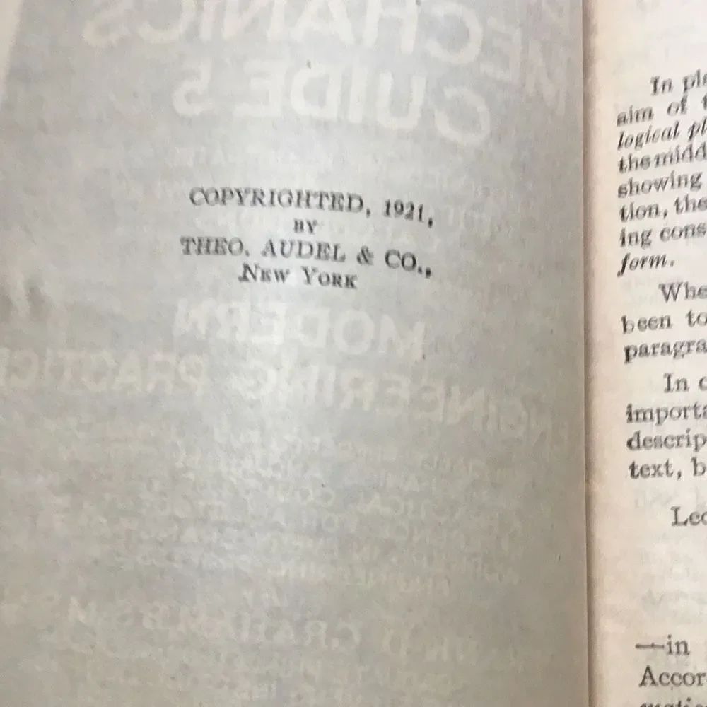Audels engineering and mechanics guide 5 copyright, 1821  - Picture 3 of 4